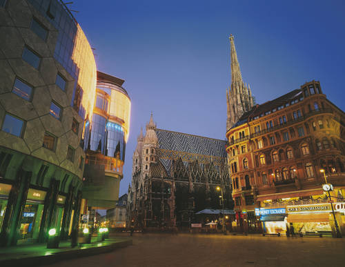 Haas Haus and St. Stephans Cathedrale