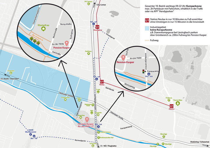 Plan zur Anreise mit dem Auto